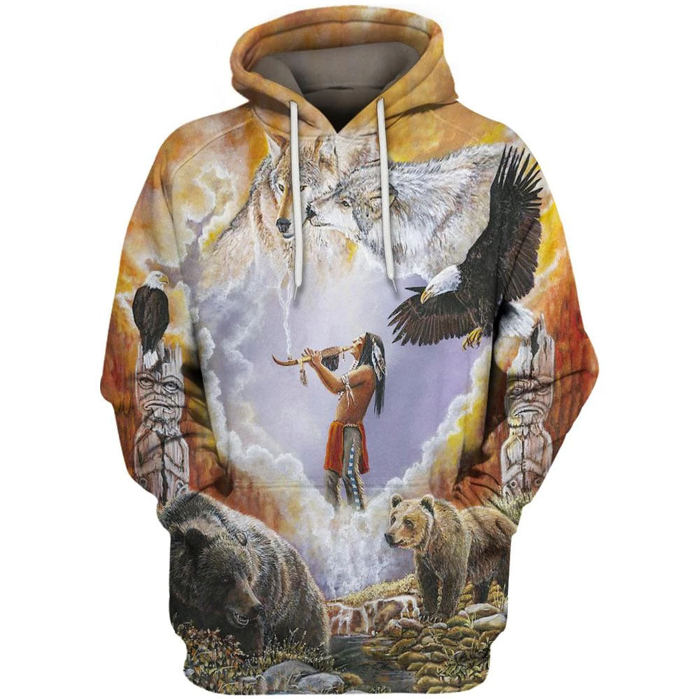 Digital Printed Men Sweatshirt Hoodie