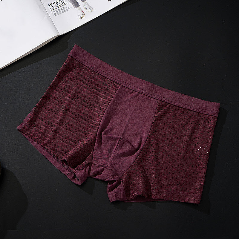 Silky mesh boxer briefs 4 piece sets