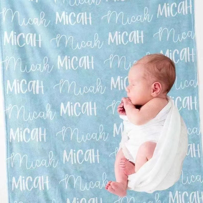 Personalized Baby Name Custom Blanket