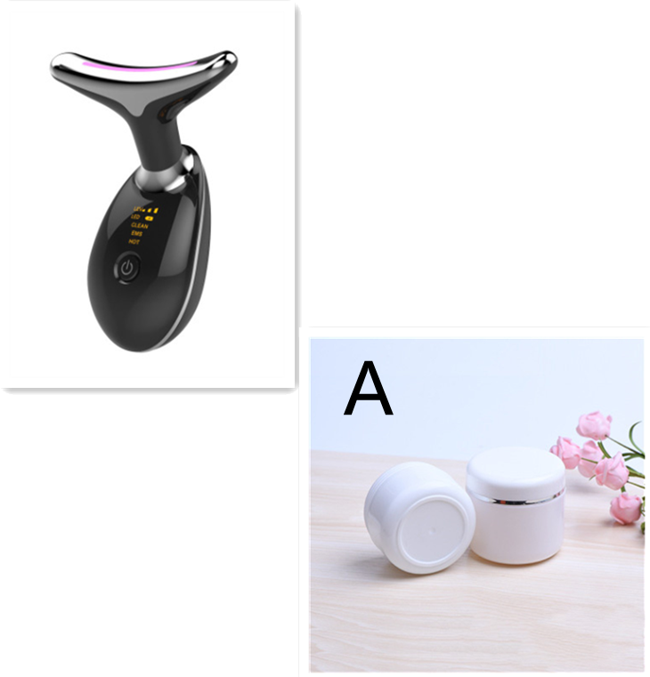 EMS Thermal Neck Lifting And Tighten Massager Electric Microcurrent Wrinkle Remover LED Photon Face Beauty Device