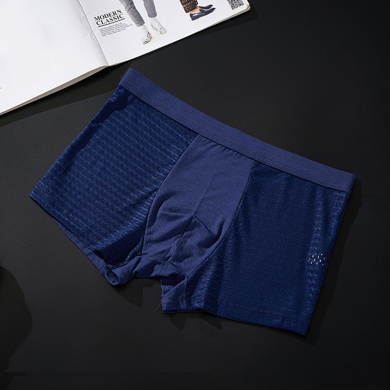 Silky mesh boxer briefs 4 piece sets