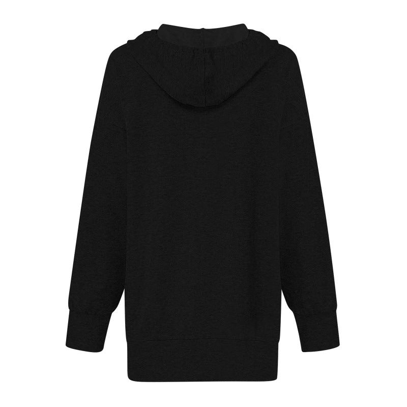 Medium Length Hooded Dress Sleeve Women