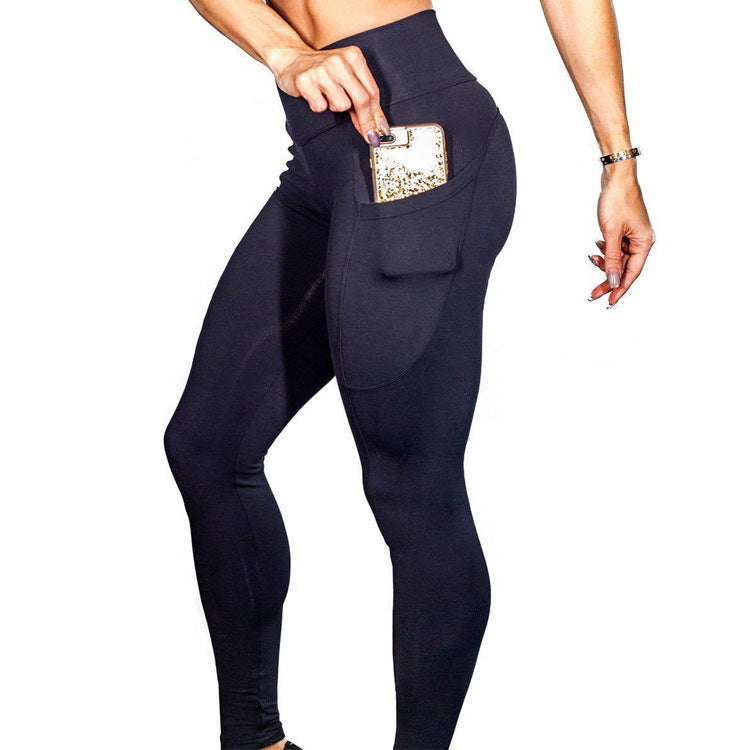 Fashion Ladies Sports Phone Pocket Leggings