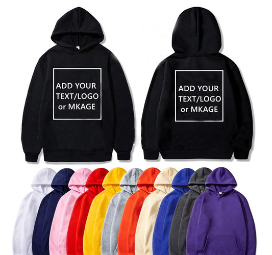 Custom Fashion Custom  Casual Pullover Hoodie Sweatshirt Unisex Warm Long Sleeve