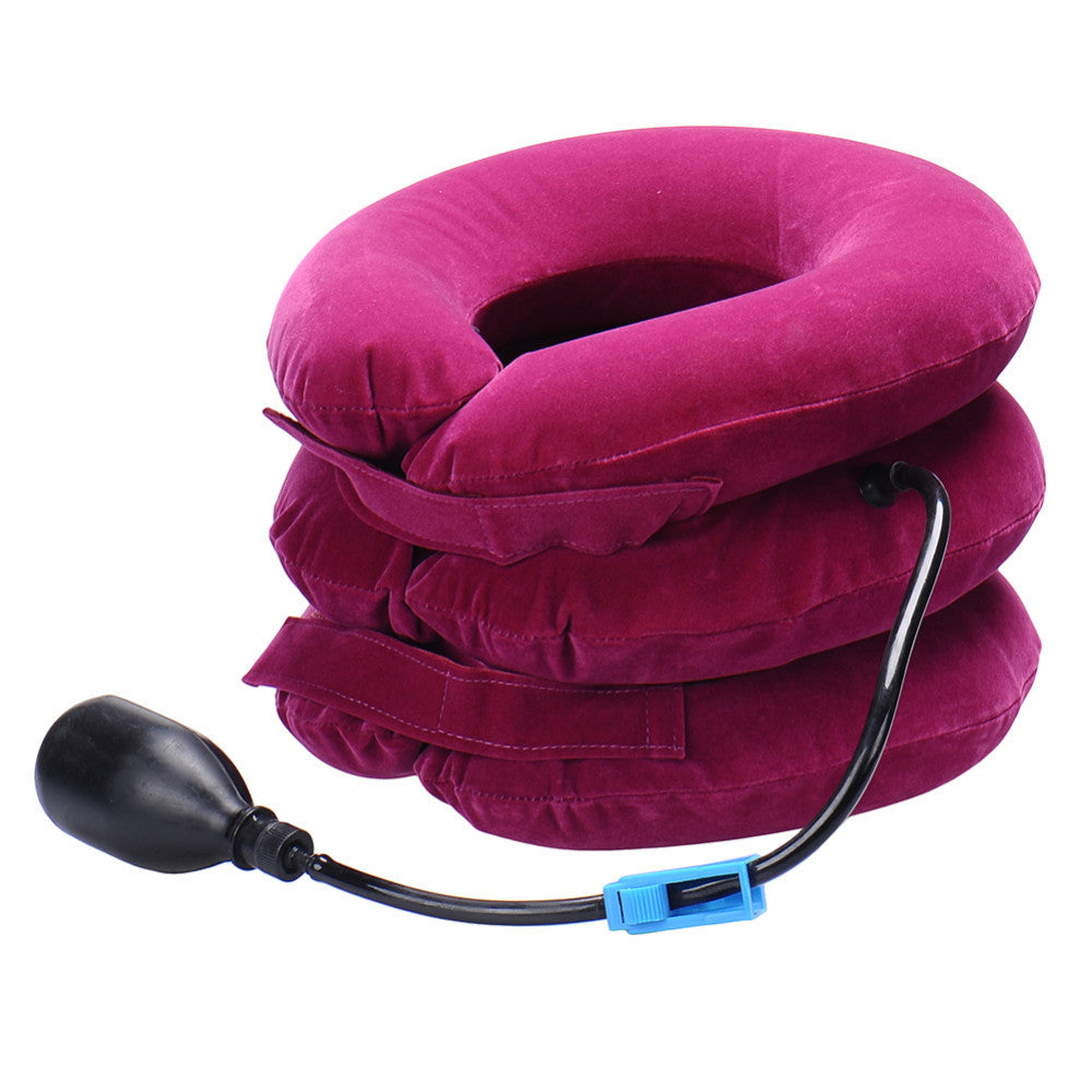 Portable Three-layer Cervical Traction Device For Home Use