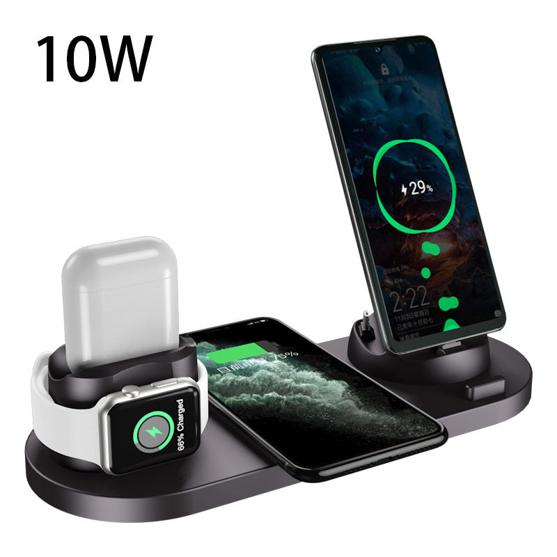 Wireless Charger For IPhone14 13 Fast Charger For Phone Fast Charging Pad For Phone Watch 6 In 1 Charging Dock Station