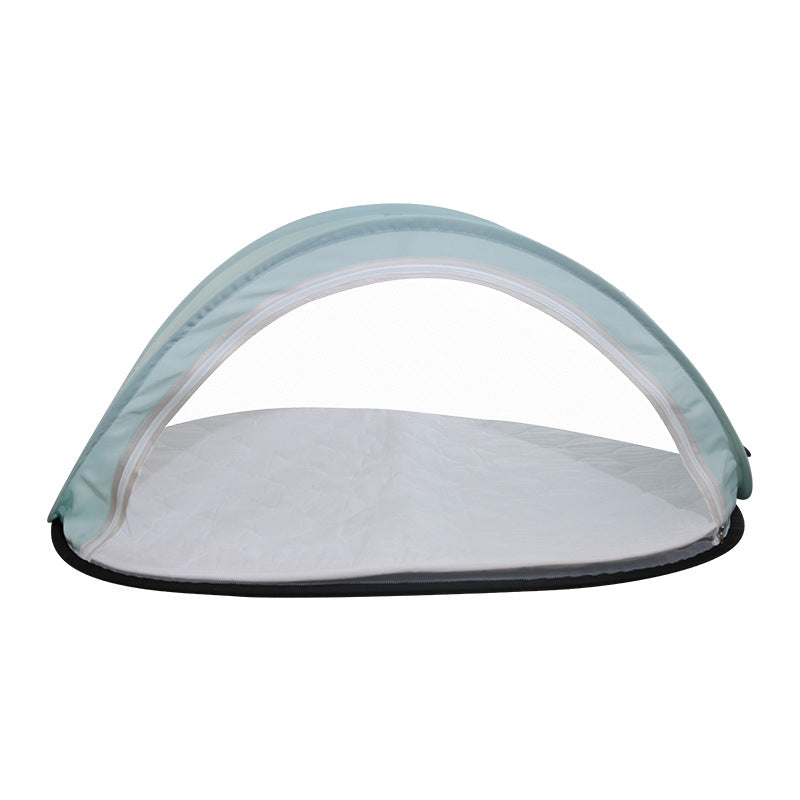 Folding breathable mosquito net in bb crib