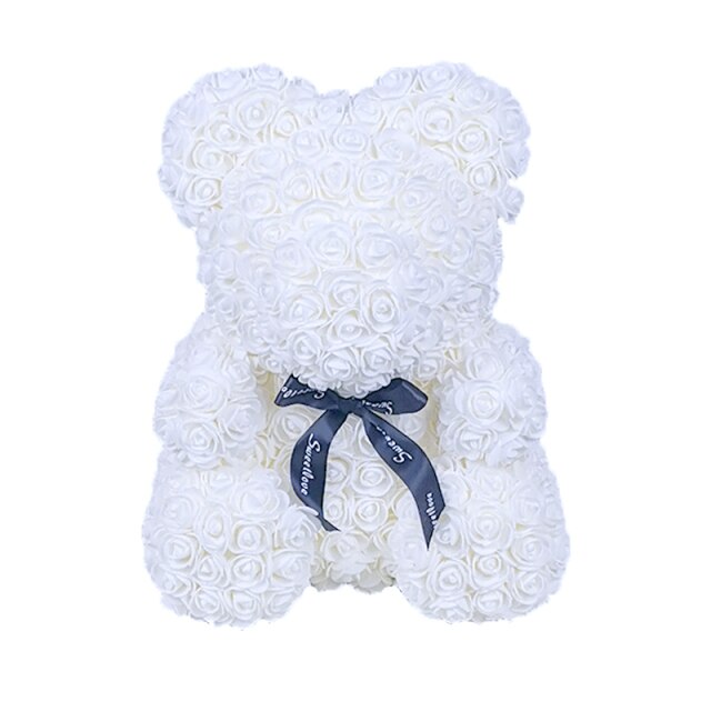 Rose Bear Eternal Flower PE Foam Bear 25cm Valentine's Day Gift