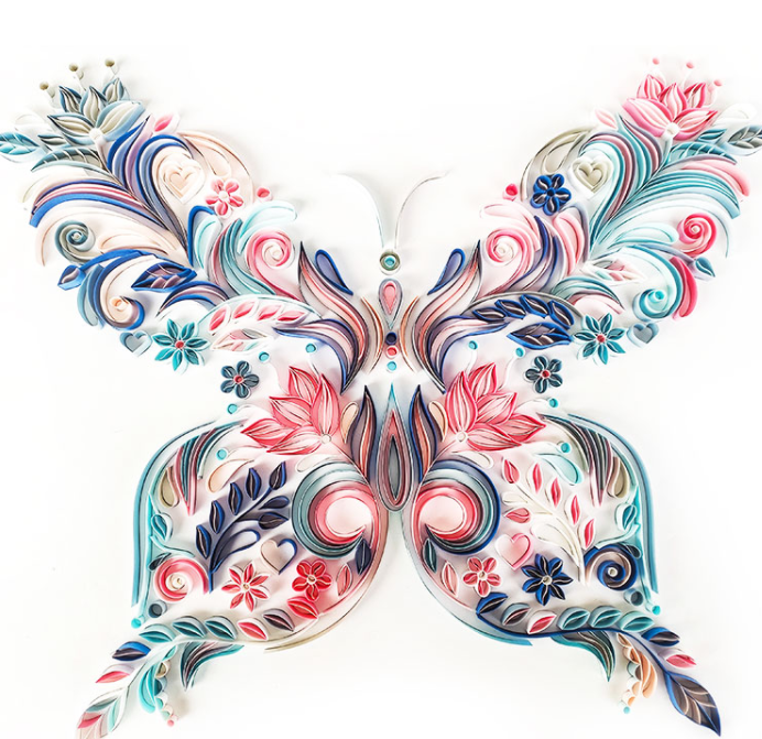 20 Inch Butterfly Quilling Illustration Material Pack Slot