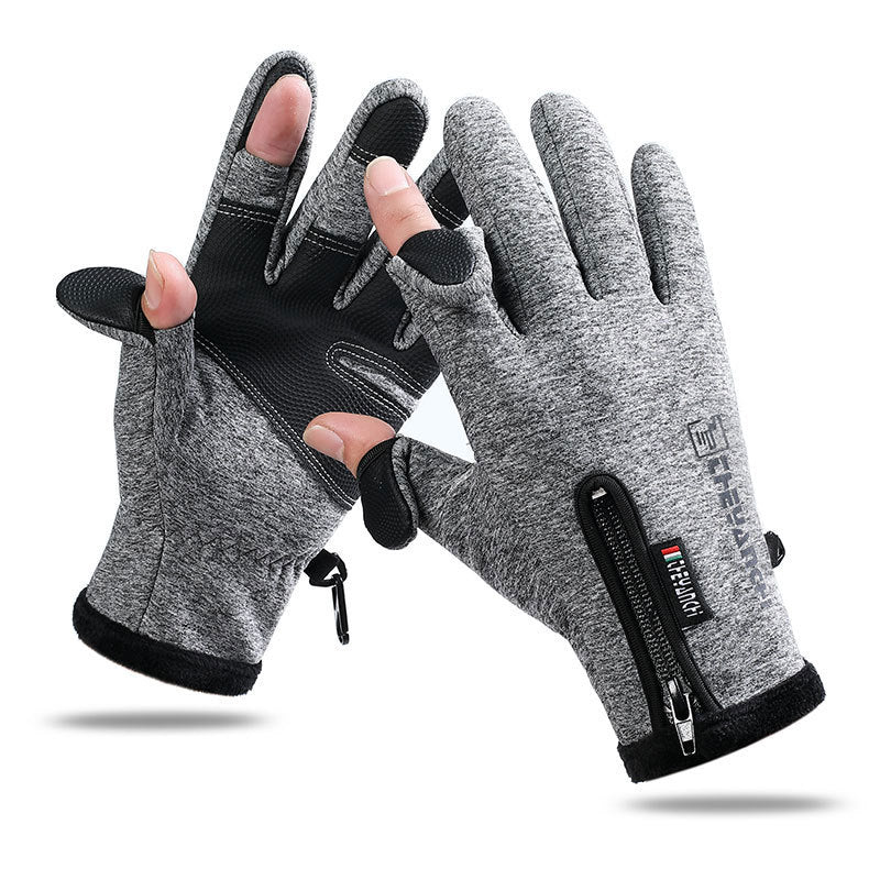 Warm And Waterproof Sports And Velvet Mountaineering Ski Gloves