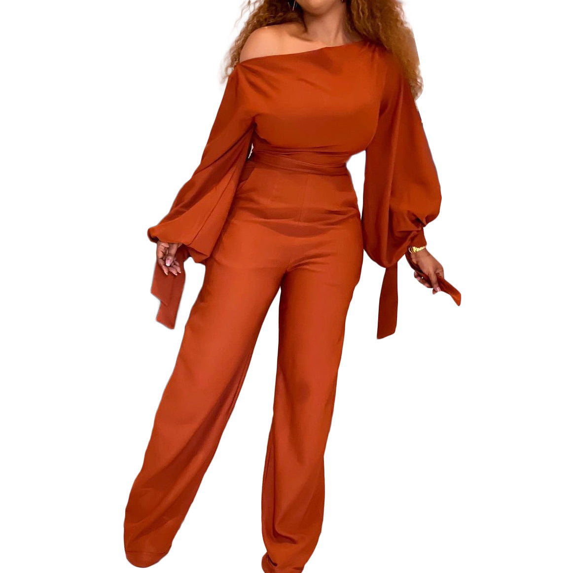 High Waist African Plus Size Wide Leg Jumpsuit